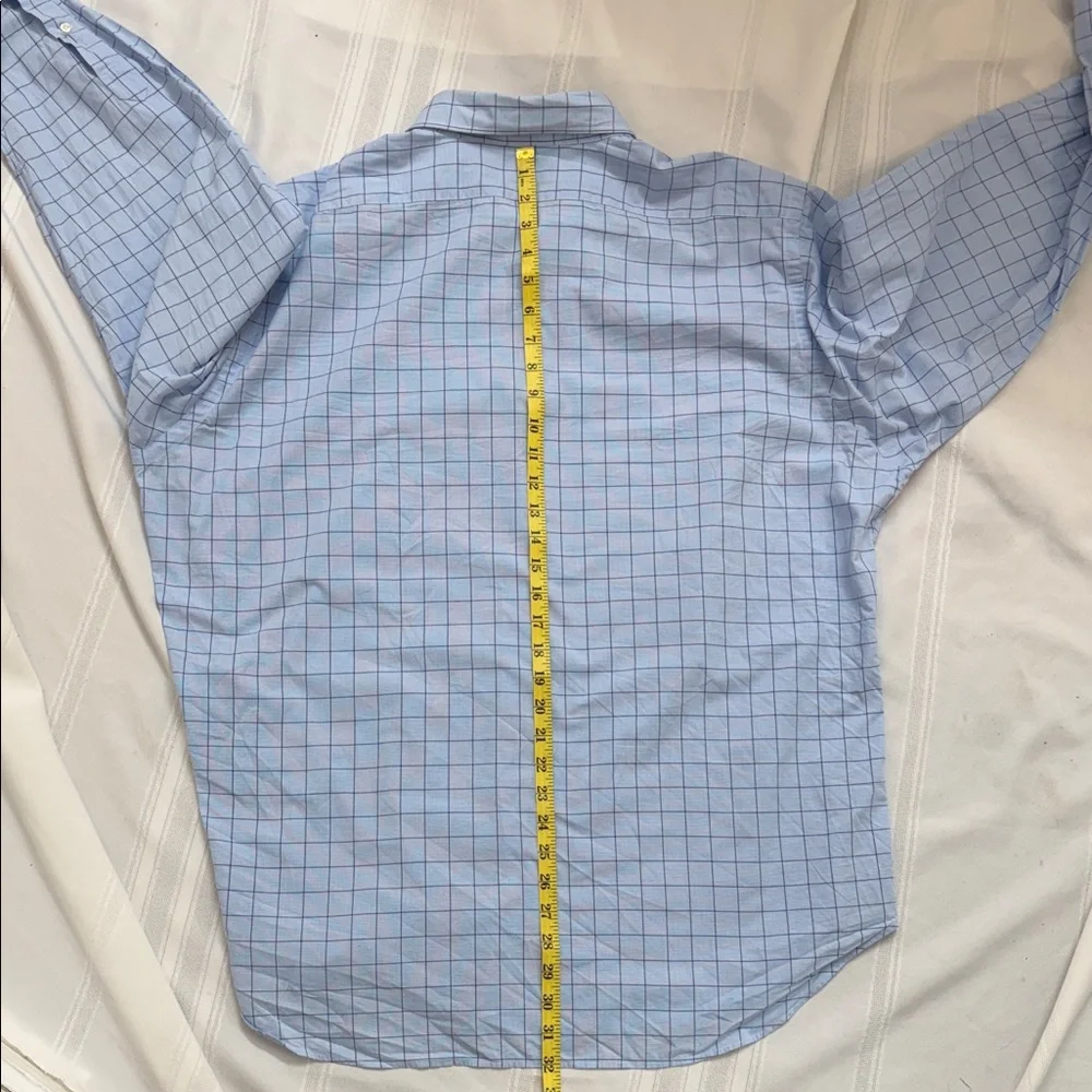 Polo‎ by Ralph Lauren Men's Light Blue Plaid Shirt